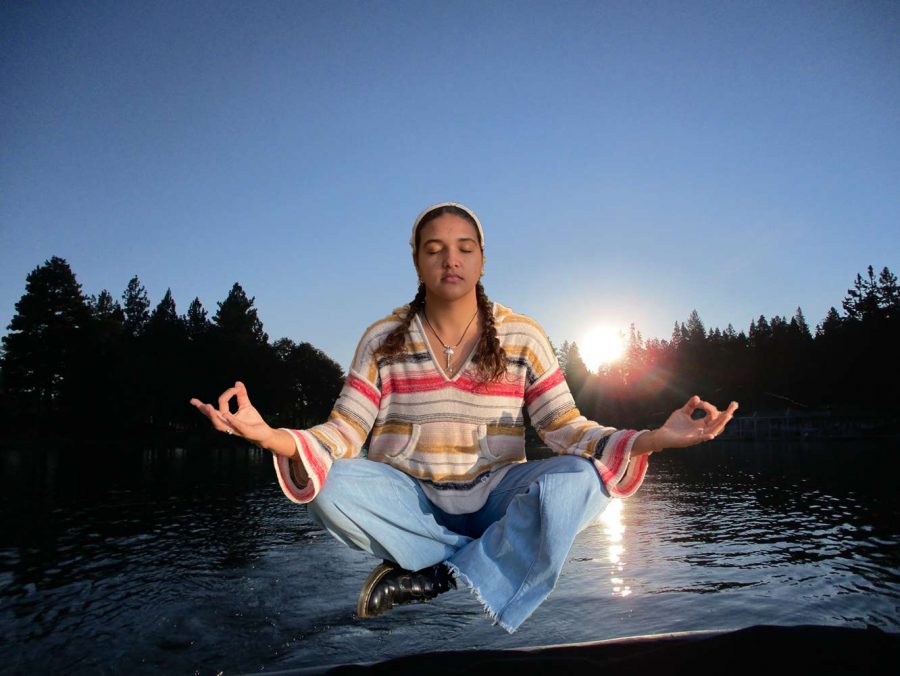 When Bridget Byrne ‘21 visits her family home in Lake Arrowhead, she often wakes up at the crack of dawn to meditate by the water.                       