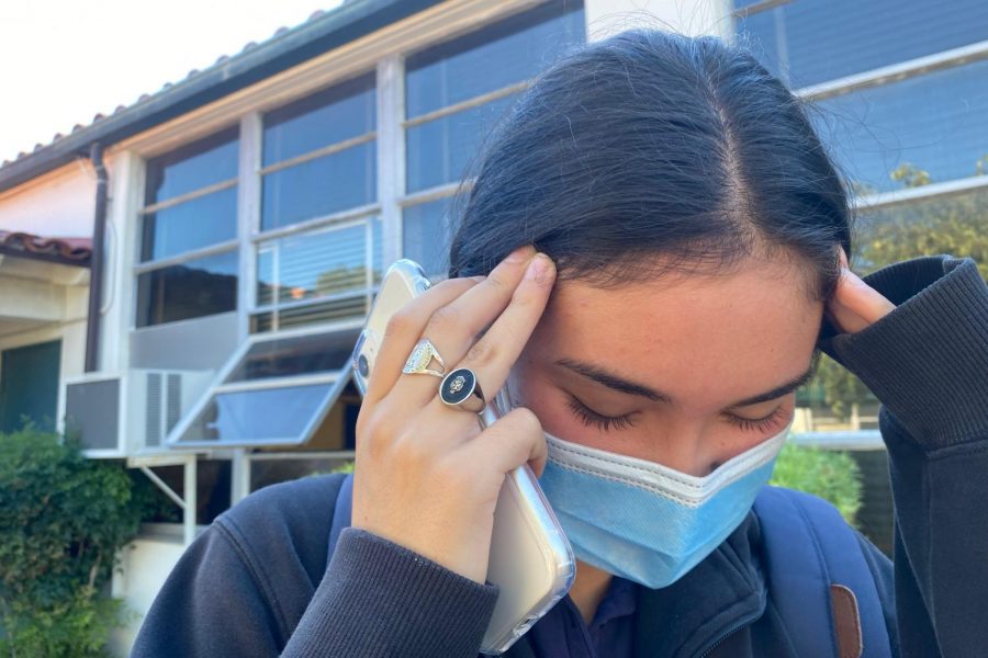 Cassie Pichardo ‘22 is stressed. She has tons of work to do when she gets home, and she wishes she could just relax.
