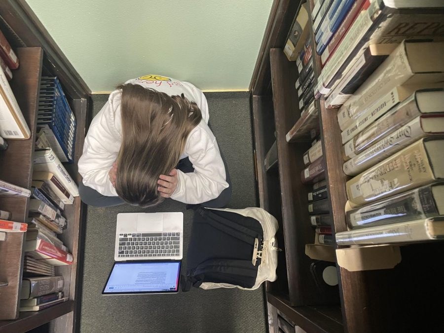When the demands of school and extracurriculars become overwhelming, students retreat to the library to work, reducing their much-needed break time.