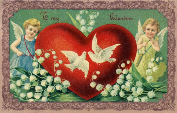 While cards with hearts and baby angels are what Valentine’s Day is associated with now, that was not always the case.