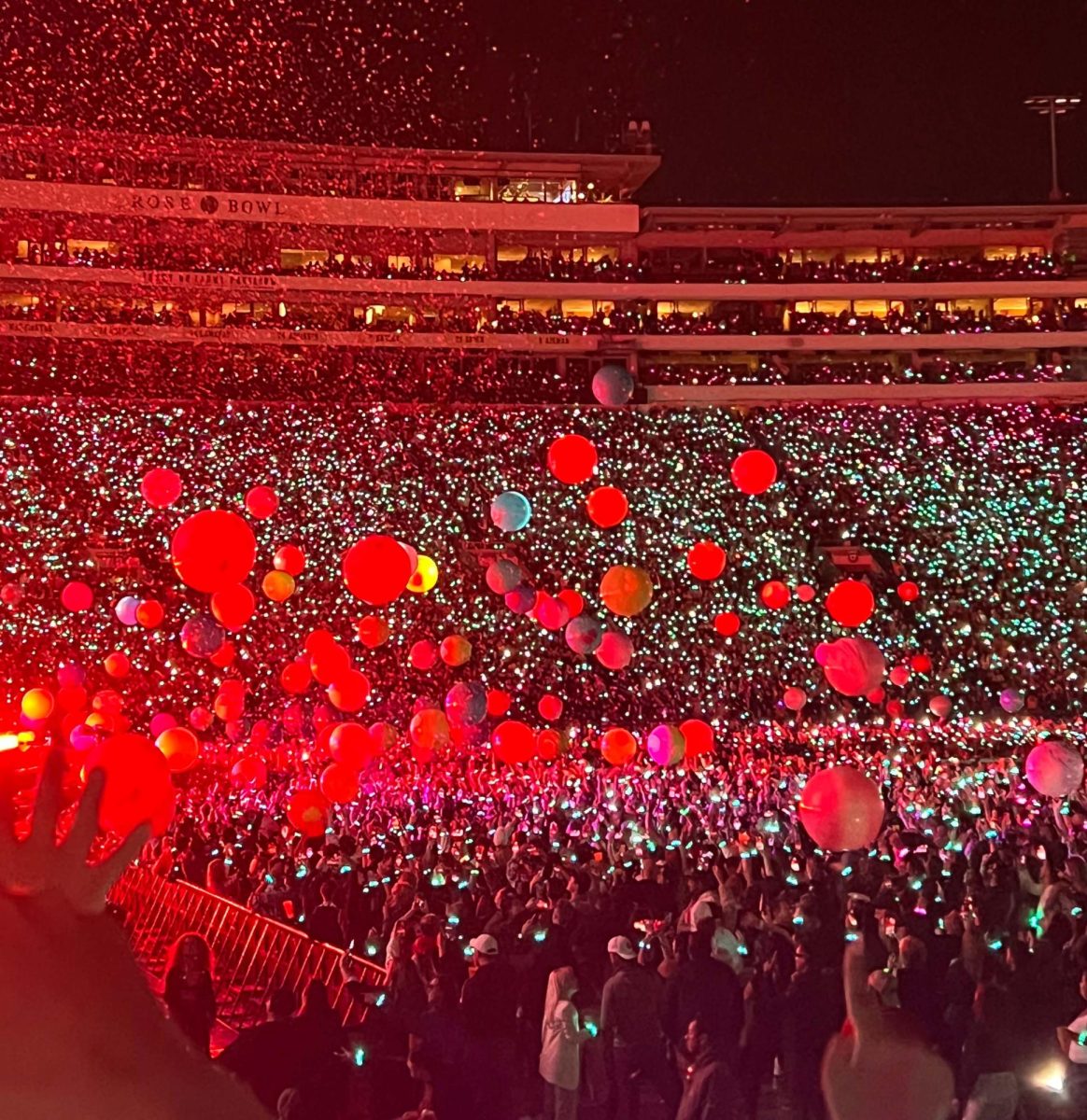 View of the Coldplay Concert at the Rose Bowl, the first of October, 2023. Photo by Kiana Morinaga ‘27