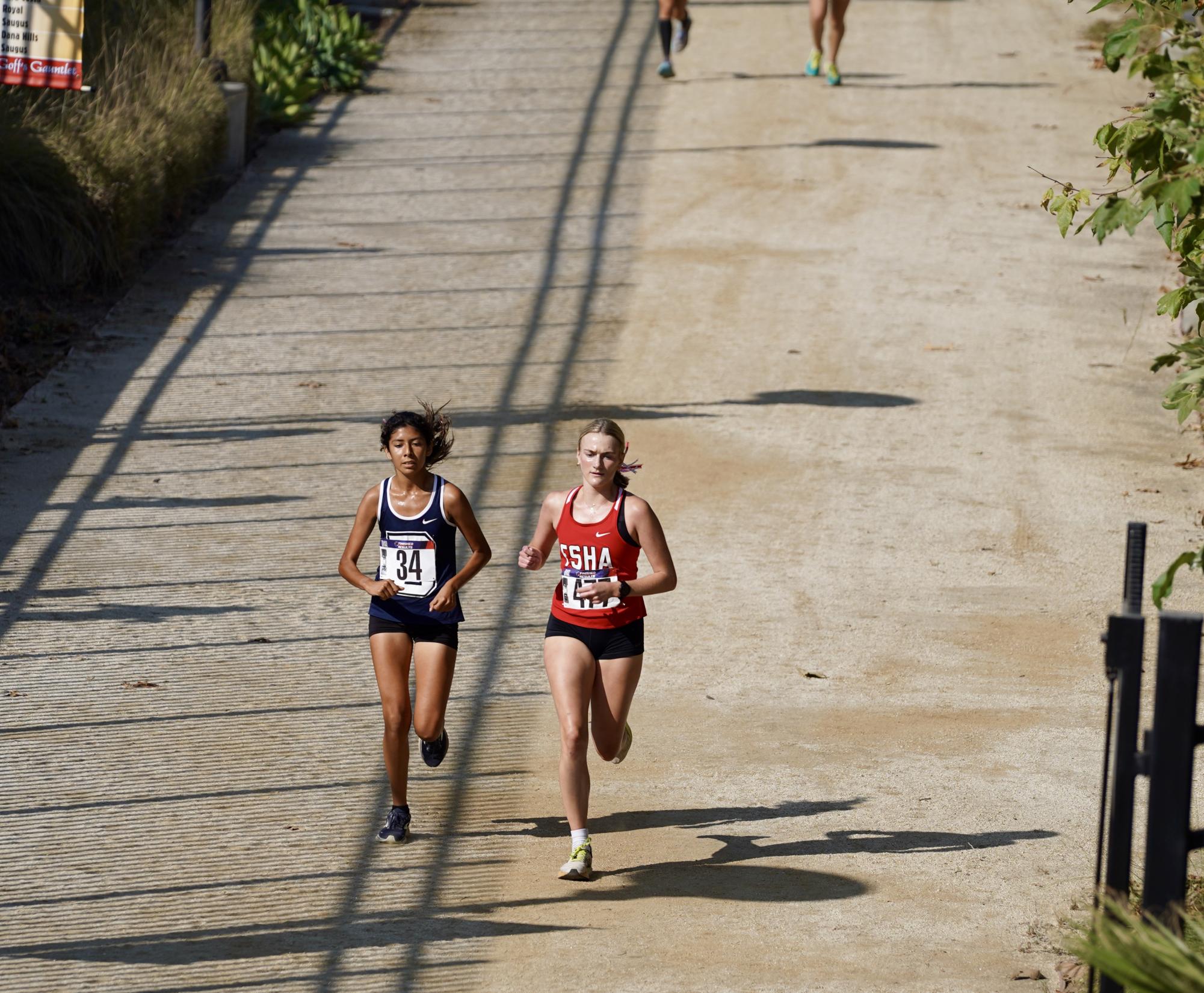 Nothing stops the FSHA cross-country team. Not even excessive heat. Photo from FSHA's communications department. 