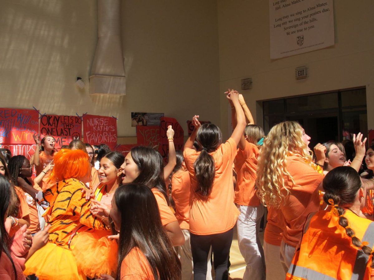 FSHA sophomores captured singing and dancing around at this year's FSHOCO rally